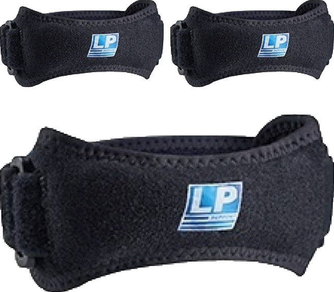 LP SUPPORT 運動防護系列 特殊托型加壓式髕骨帶 781CN, 3個, 灰色