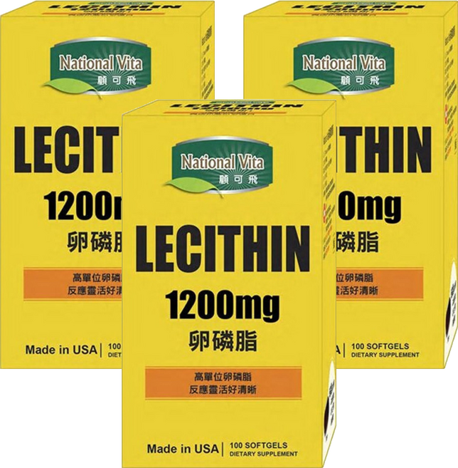 National Vita 顧可飛 卵磷脂軟膠囊 1200mg