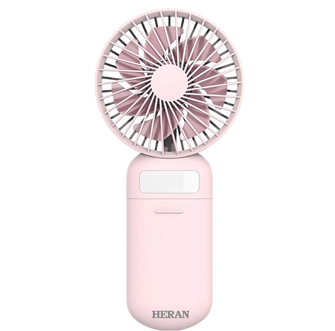 HERAN 禾聯 多功能USB美妝風扇, 粉色, HUF-07HP010