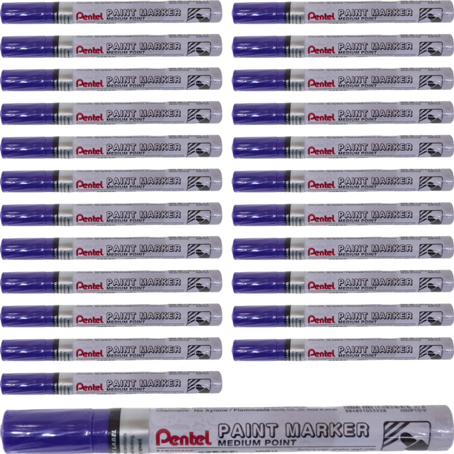 Pentel 飛龍文具 油漆筆 MMP10-V 粗字, 1色, 24支