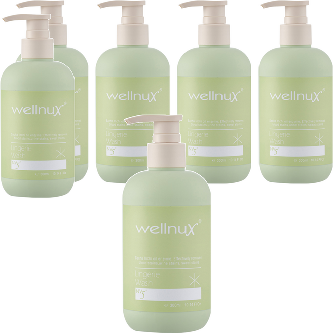 WellnuX 維妮舒 NV5貼身衣物手洗精 300ml, 6瓶