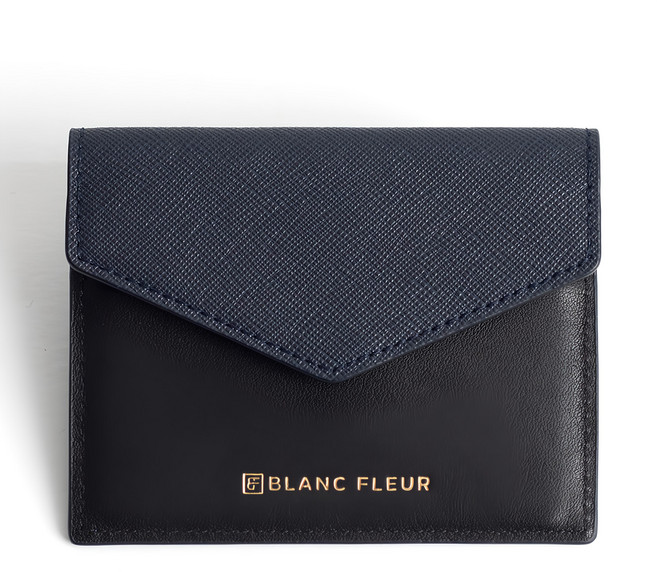 BLANC FLEUR 牛皮卡夾