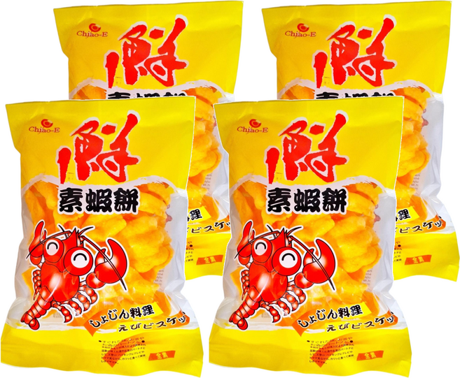 Chiao-E 巧益 素蝦餅, 80g, 4包