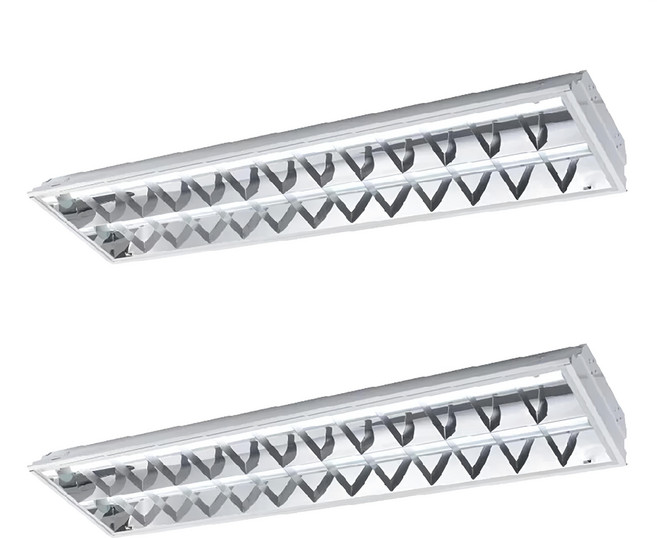 DANCELIGHT 舞光 T8 LED 4尺2管輕鋼架格柵燈具空台, 2個