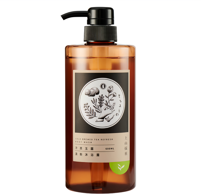 tsaio 上山採藥 冷泉玉露清新沐浴露 深層清潔毛孔 600ml, 1瓶