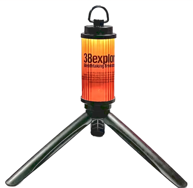 TREEWalker LED燭台露營燈 - 18顆LED 3000K & 2400K光色 200流明 Type-C充電, 1個, 黑色