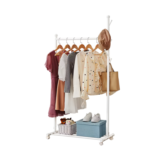 品屋 特大號二合一掛衣架 2266, 典雅白