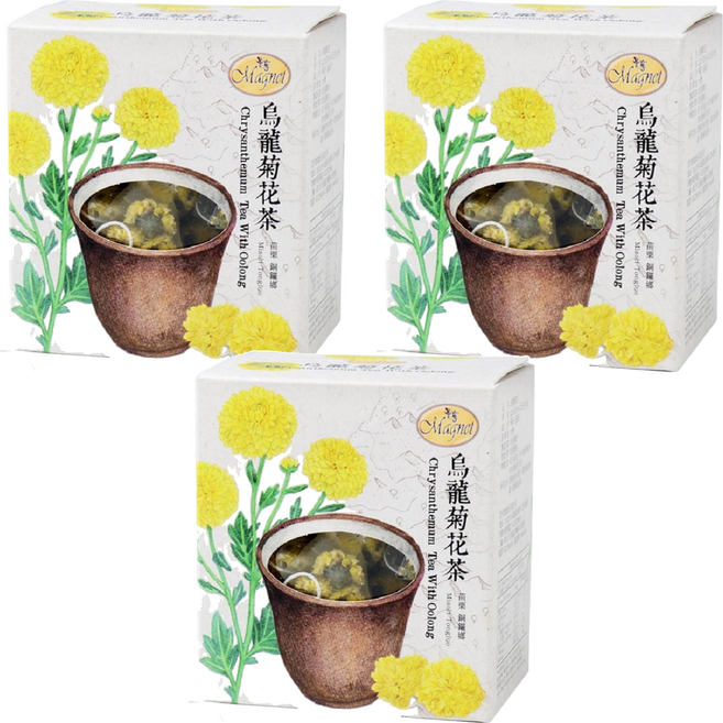 Magnet 曼寧 烏龍菊花茶, 1.5g, 15包, 3盒