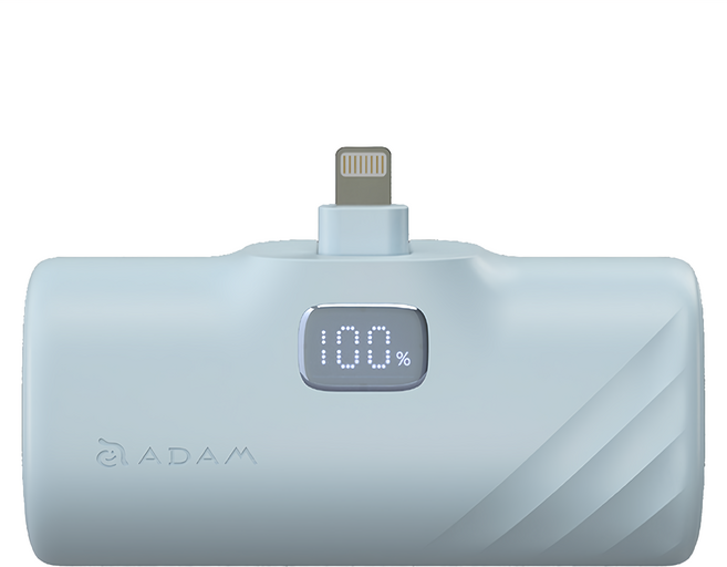 ADAM elements 亞果元素 LED顯示口袋型行動電源 Lightning, GRAVITY F5L, 藍色