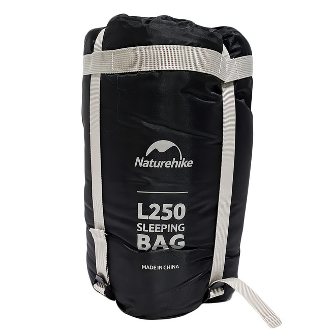 Naturehike 挪客 L250 圖騰可機洗帶帽睡袋 仿絲棉填充 保暖舒適 全展開設計, 月球灰, 1個