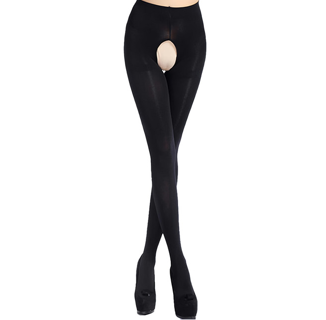 Amiss 機能感 開檔免脫雕空厚款褲襪 2件