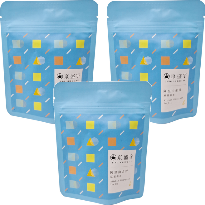 京盛宇 阿里山金萱 原葉袋茶隨行包, 3g, 7包, 3袋