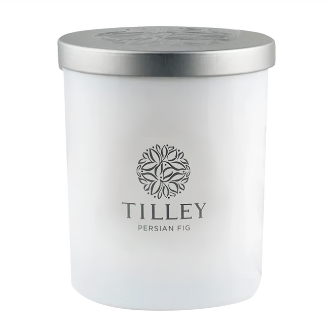 TILLEY 緹莉 微醺大豆香氛蠟燭, 希臘盛夏無花果, 240g, 1件