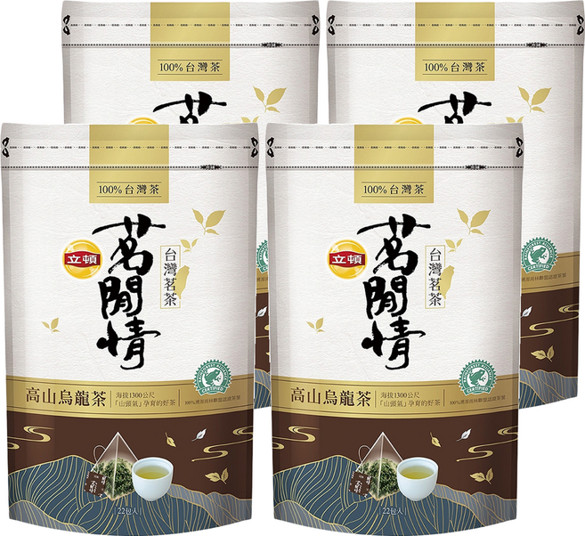 Lipton 立頓 茗閒情高山烏龍茶包, 2.8g, 22包, 4袋