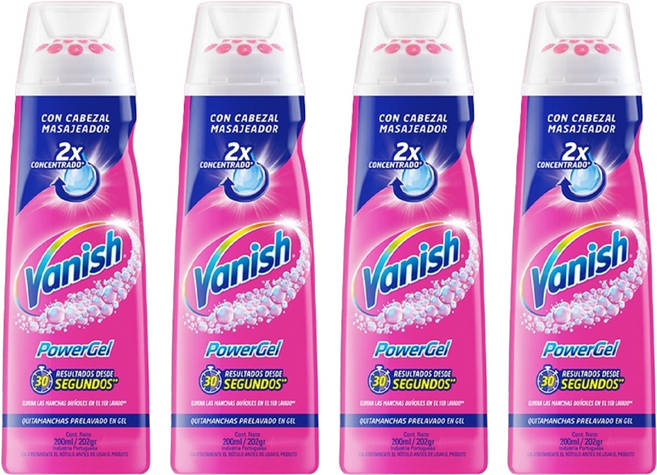 Vanish 漬無蹤 碧蓮第二代 衣物去漬凝膠, 200ml, 4瓶