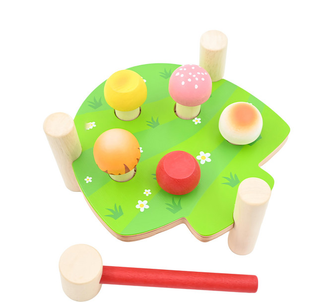 Mentari 蘑莉菇敲打台 認識顏色及形狀 色彩鮮艷豐富, 多色, 1組