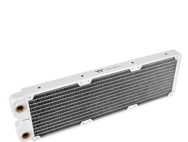 thermaltake 曜越 Pacific 水冷銅冷排 鰭片密度17 厚度28mm, SR360, 白色, 1個