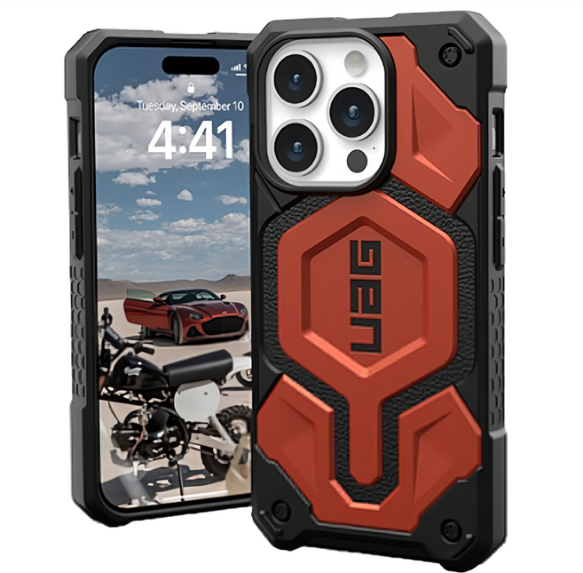 UAG iPhone 15 Pro 磁吸式頂級版耐衝擊保護殼 五層防護 鏡頭孔位邊框加高 雙吊繩孔設計