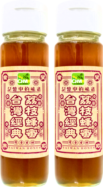 彩花蜜 台灣經典荔枝蜂蜜, 1.1kg, 2瓶