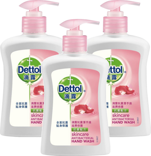 Dettol 滴露 滋潤倍護潔手液, 3瓶