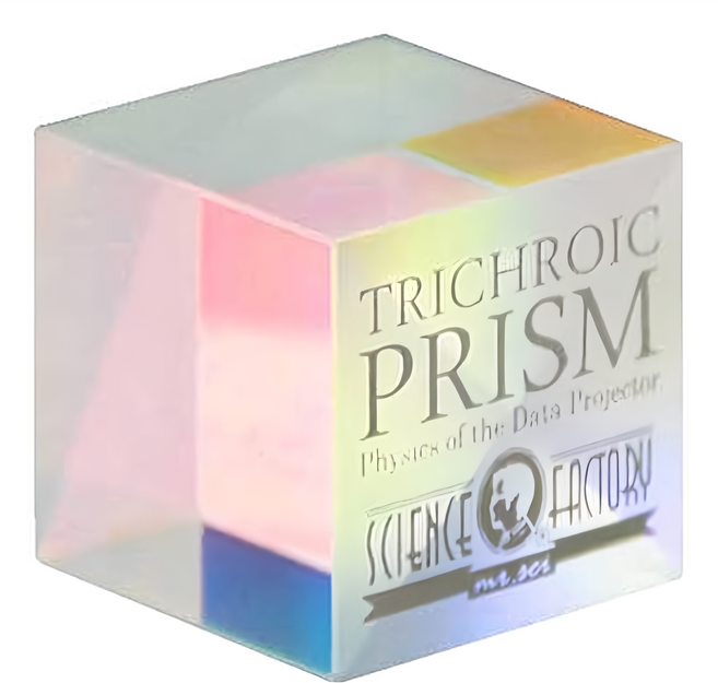 SCIENCE FACTORY 賽先生科學工廠 X-CUBE 合光稜鏡 精密加工 照射燈光製造彩虹 小巧精緻擺設, 1個