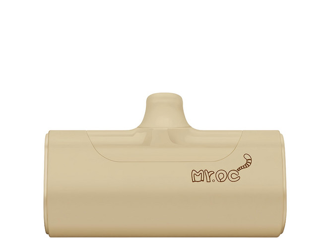 Mr.OC 橘貓先生 口袋快充行動電源 4800mAh Type-C, ZJC-48, 奶茶色