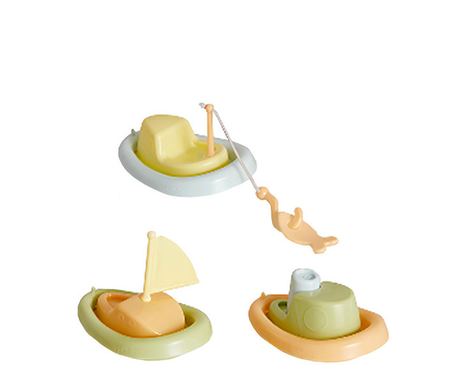 VIKINGTOYS 維京玩具 戲水小船組, 莫蘭迪色系, 1組