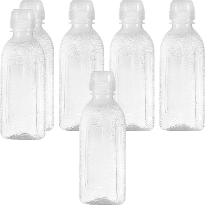 擠壓式調味瓶子 Set 6個 食品級PP材質 瓶子+瓶蓋, 1L