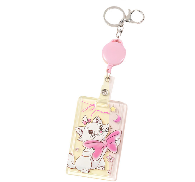 Disney 迪士尼 質感壓克力票卡 10.5 x 6.5cm, 瑪麗貓 粉色, 1個