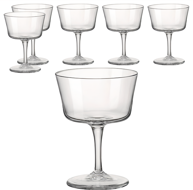 Bormioli Rocco 20世紀水晶費士調酒杯 Bartender Specific Barware, 6個