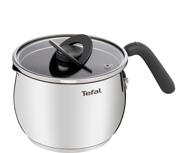 Tefal 特福 不鏽鋼複合不沾萬用鍋加蓋, 16cm, 不鏽鋼色, 1個