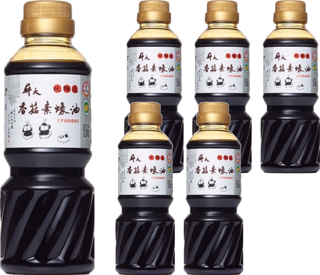 屏大 香菇素蠔油, 300ml, 6瓶