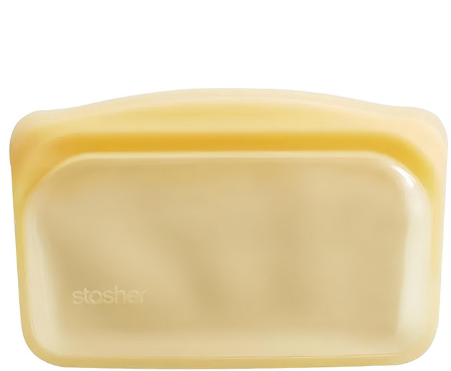 stasher 長形矽膠密封袋 黃色, 無交過貨, 1入, 1個