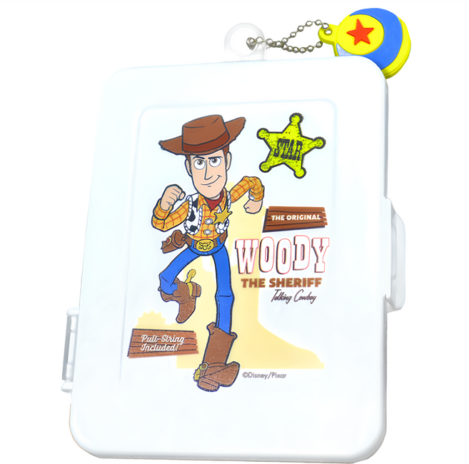 Disney 迪士尼 隨身收納盒 DU-7010WD, 1個, 胡迪 白色