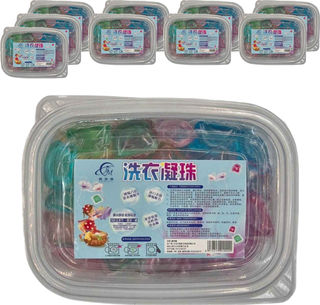 洗衣凝珠 Set 100顆 頑固髒汙 高效潔淨, 10盒