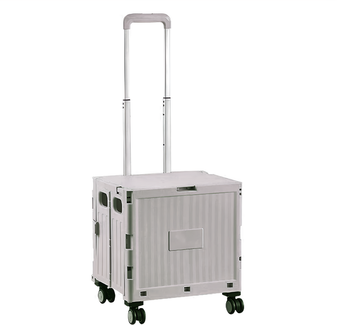 可拆蓋購物推車 萬向輪 BJ005 36 x 32 x 40cm 45L, 灰色, 1個