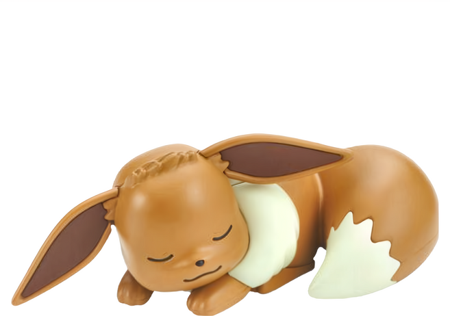 BANDAI PoKeMoN 寶可夢 快組系列 PLAMO 組裝模型 115mm 07 伊布 睡眠造型, 1個