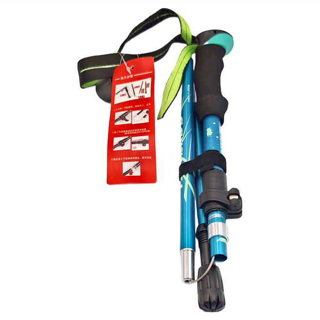 tanerdd 鋁合金登山杖, 天藍色, 1支