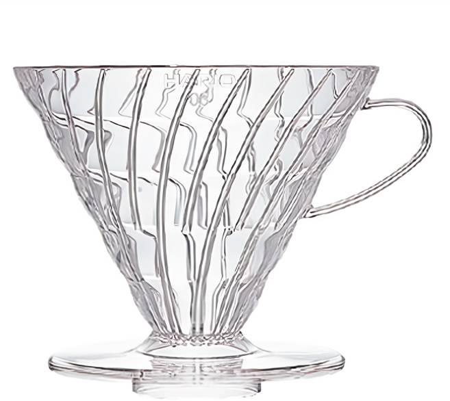 HARIO 好璃奧 V60透明03樹脂濾杯, 1個, 濾杯, 1~6杯