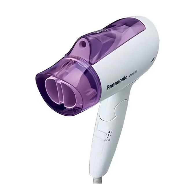Panasonic 負離子3段溫控折疊式吹風機 EH-NE11-v 1200W, 紫色 + 白色