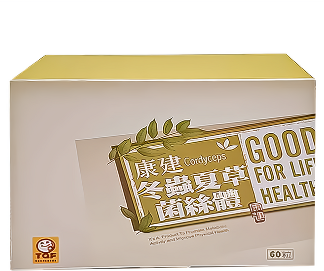 康建生物科技 冬蟲夏草菌絲體膠囊 60顆, 30g, 1盒
