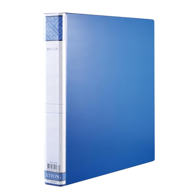 STRONG 自強文具 520A 檔案夾 2孔, 藍色, 1個