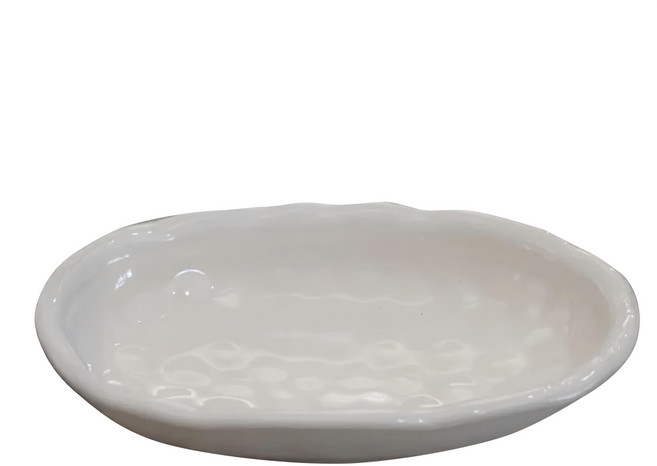 日本製 萬古燒耐熱白烤皿, 白色, 1個