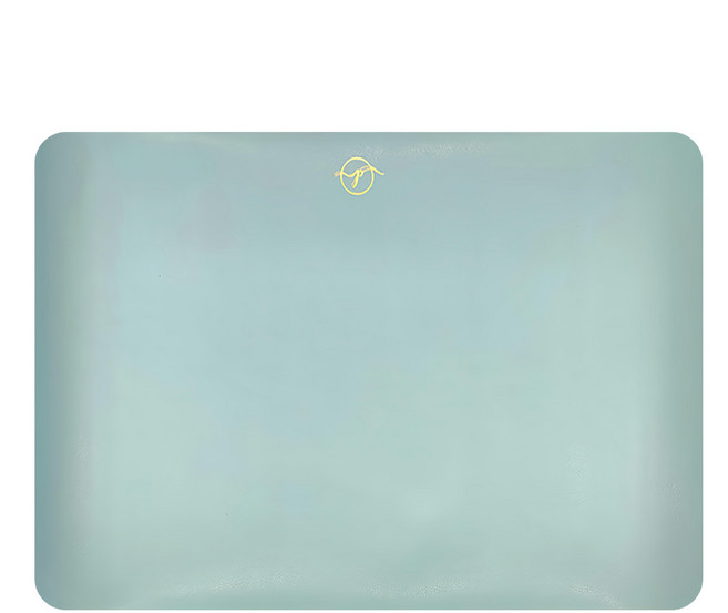 DIAN DIAN 大理石紋靜電防滑皮革辦公桌墊, 薄荷綠