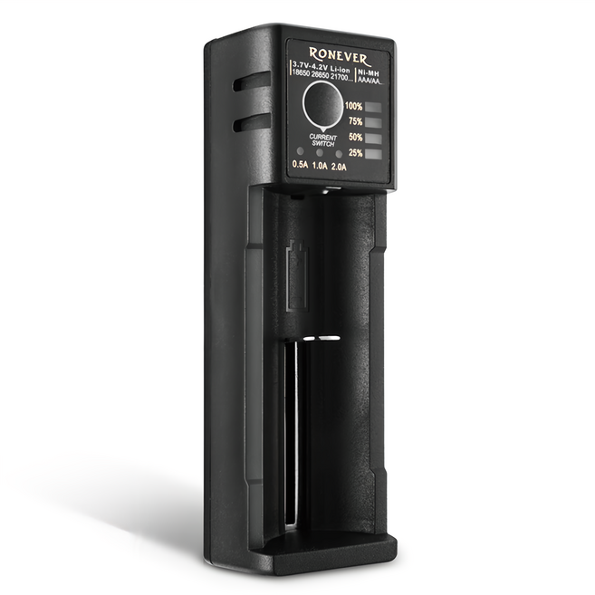RONEVER 鋰電鎳氫電池充電器 2A PC401, 1個
