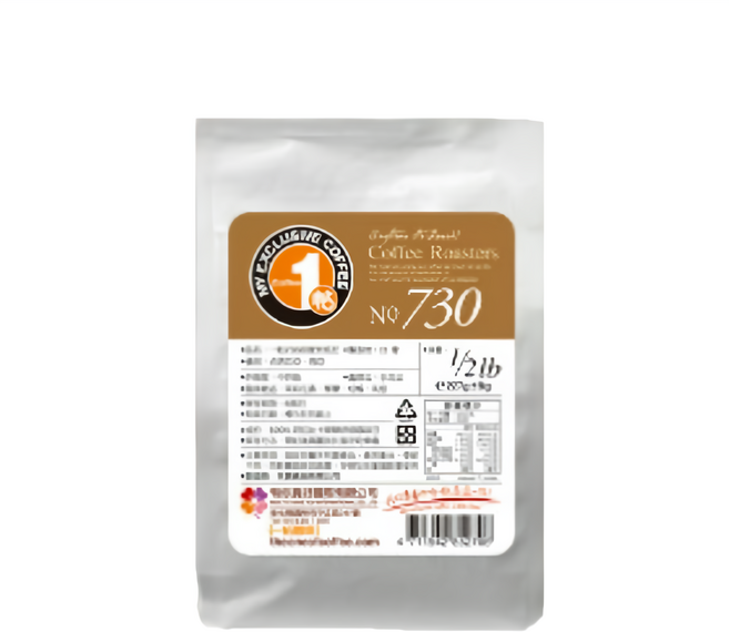 一帖咖啡 NO.730 自家烘焙 中烘焙 帶有茉莉花香 適合手沖及濃縮美式、拿鐵, 咖啡豆(無研磨), 227g, 1包