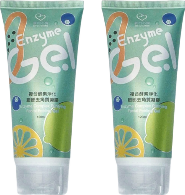 MY SCHEMING 我的心機 複合酵素淨化臉部去角質凝膠, 120ml, 2條