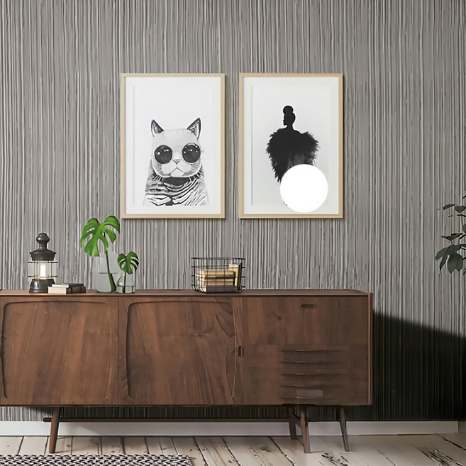 WA. WALL ART 歐風防水自黏壁紙 樹紋深灰 PVC材質