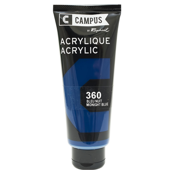 Raphael CAMPUS 康普思 壓克力顏料 N131741 360 午夜藍, 100ml, 1色