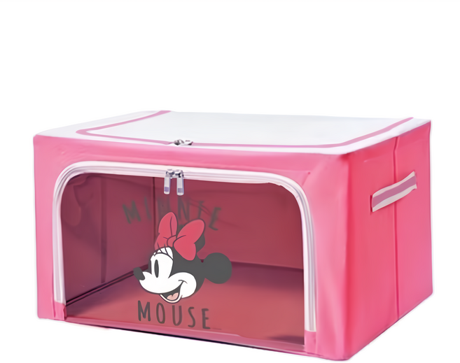 Disney 迪士尼 收納箱 22L, 米妮 粉紅色, 1個
